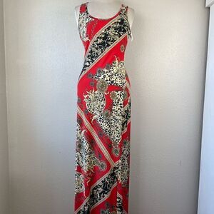 NWT Bailey Blue Thai Style Maxi Dress Size M